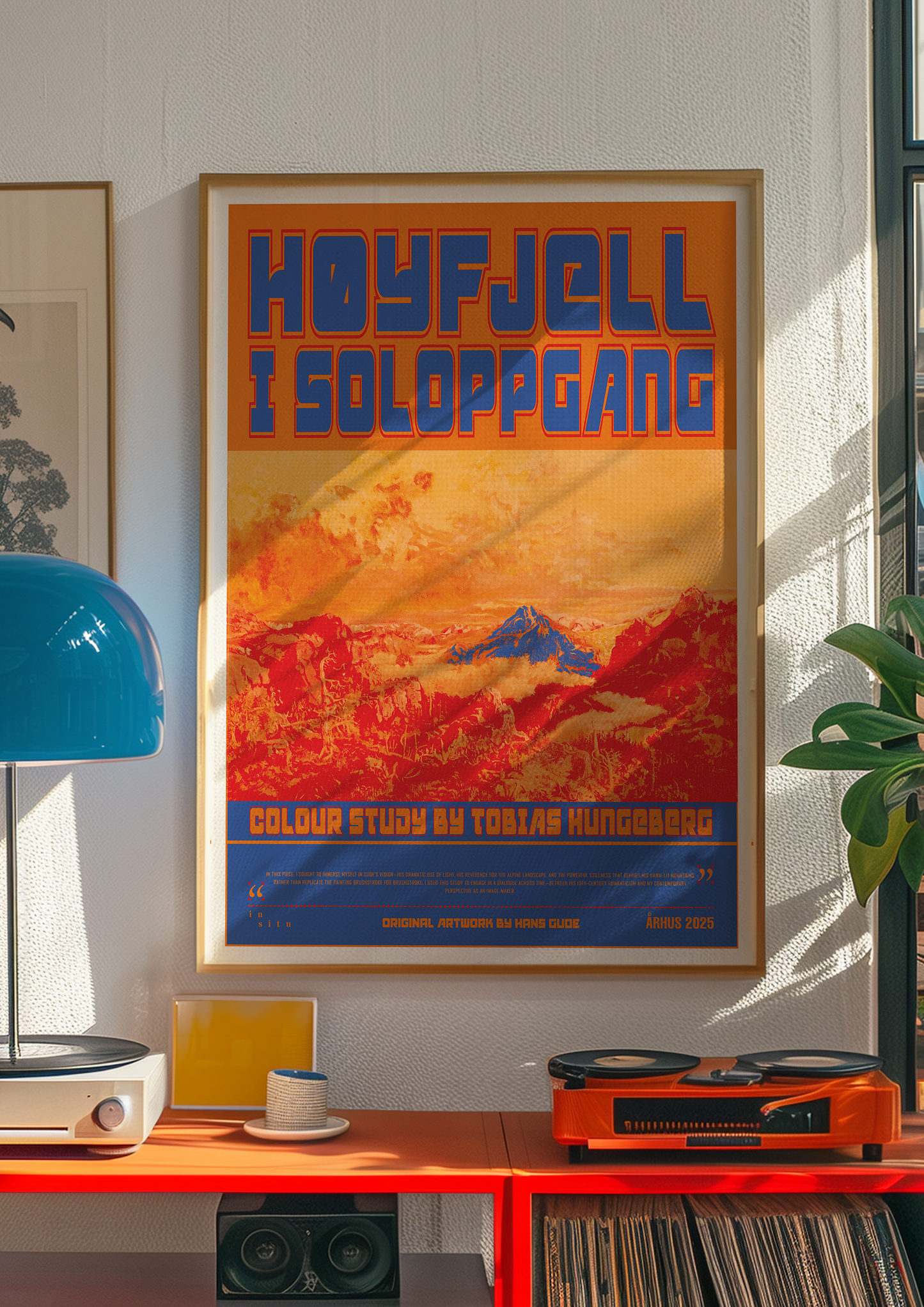 HØYFJELL I SOLOPPGANG - Art Poster